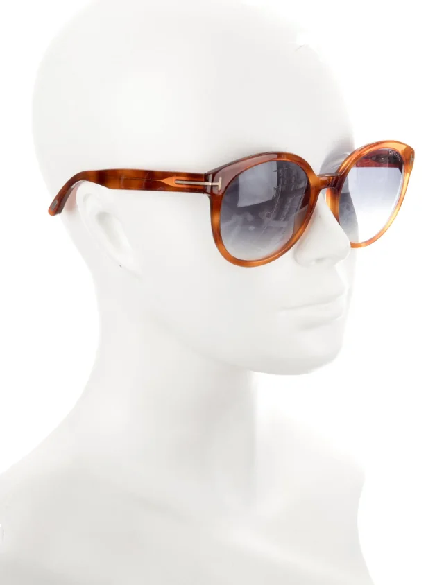 Tom Ford Oversize Gradient Sunglasses in brown|red from The RealReal, photo 3 of 3
