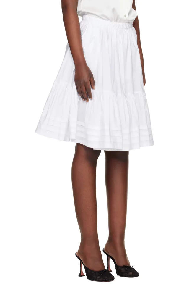 Hai White Ida Miniskirt, photo 2 of 4 from SSENSE