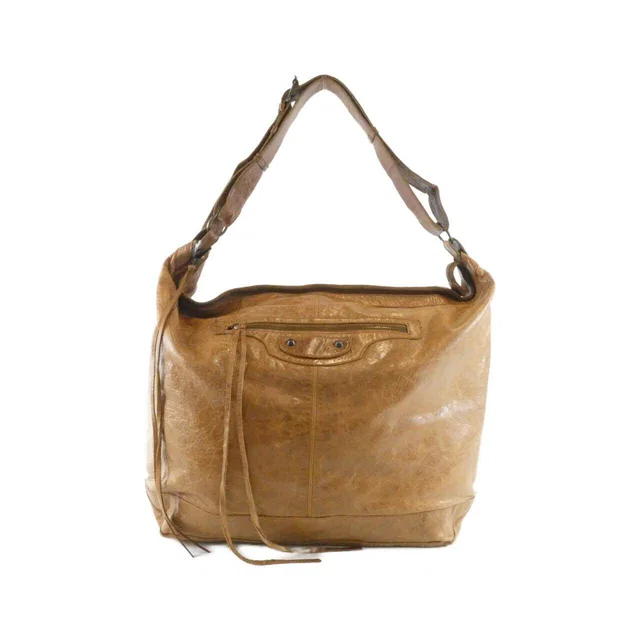 Balenciaga The Courier Leather Shoulder Bag in Leather from LuxUness