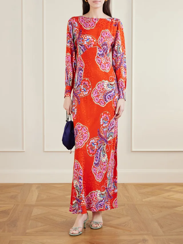 RIXO Marni maxi dress in Red, photo 2 of 2 from NET-A-PORTER (Canada)