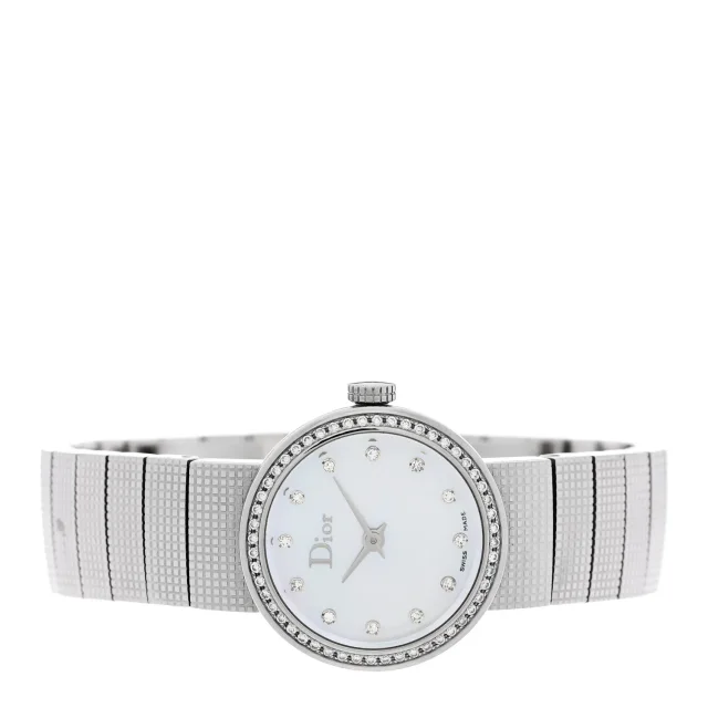 Stainless Steel Diamond Mother of Pearl 23mm La D De Dior Quartz Watch from FASHIONPHILE, photo 2 of 4