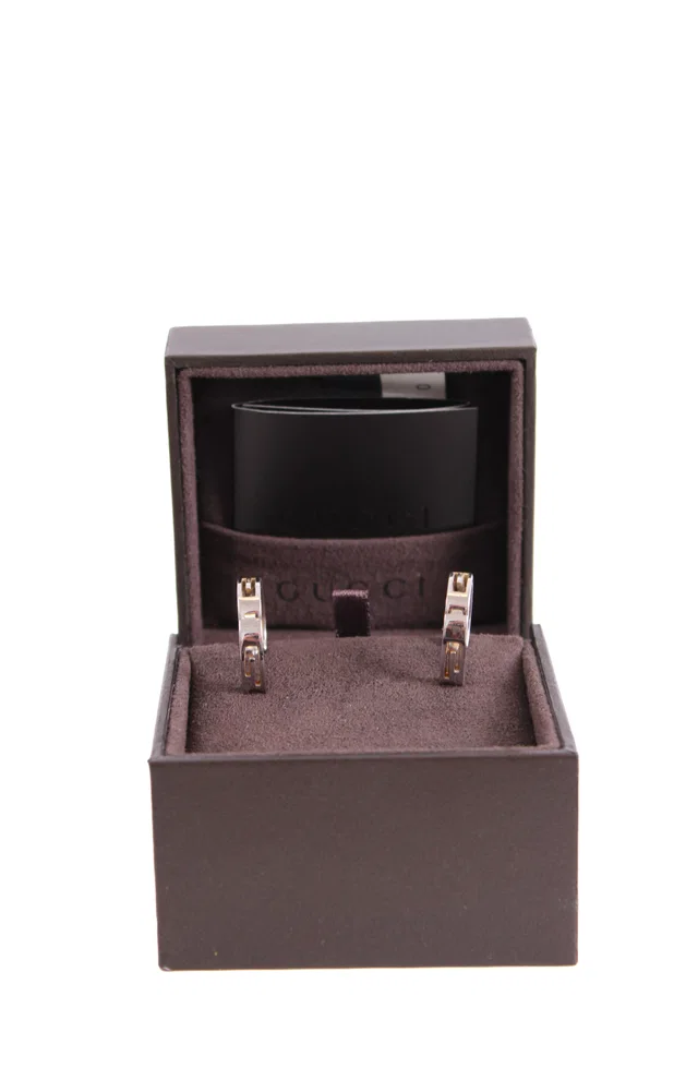 Gucci GG 18ct White Gold earrings 18ct White Gold in White from Luxury Promise
