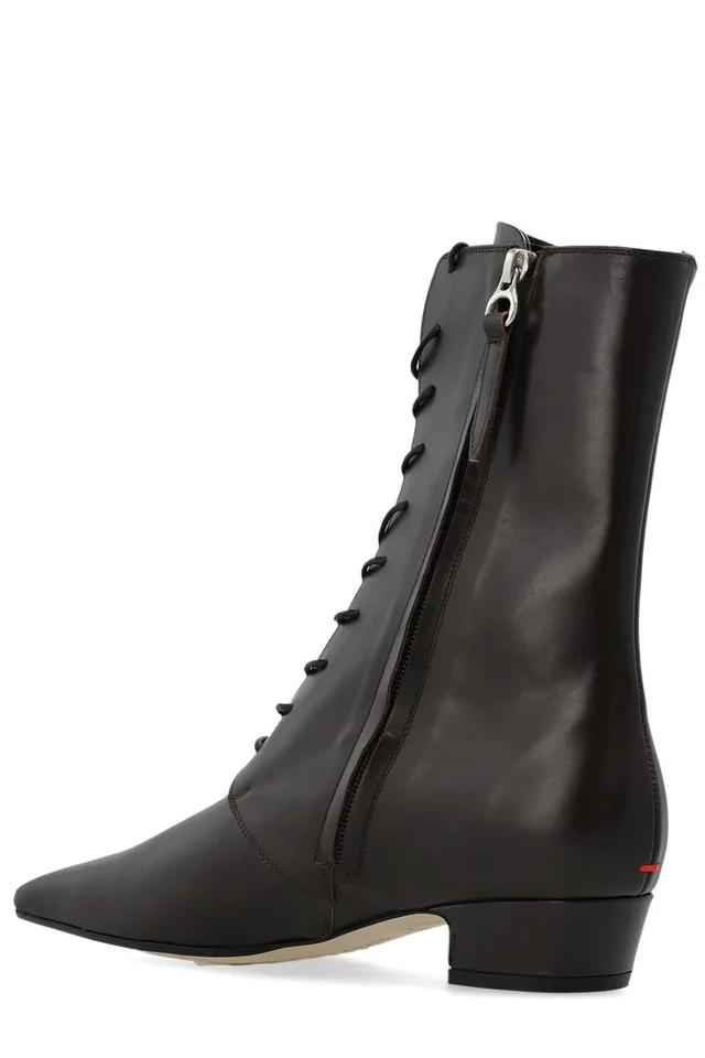 Aeyde Elva Lace-Up Ankle Boots, photo 3 of 6 from SENSER
