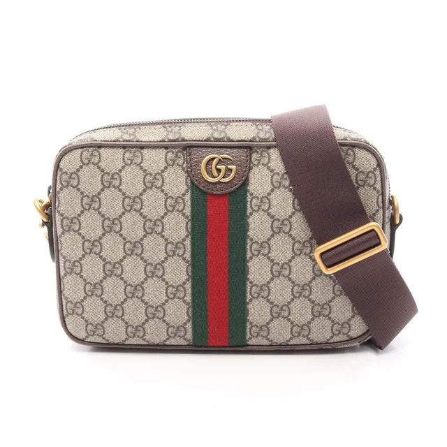 Gucci Shoulder Bag Ophidia GG Supreme Small Cross 2-Way Canvas Leather in Canvas from The Reluxe