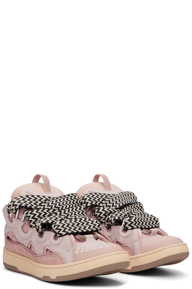 Lanvin Pink Curb Sneakers, photo 4 of 5 from SSENSE