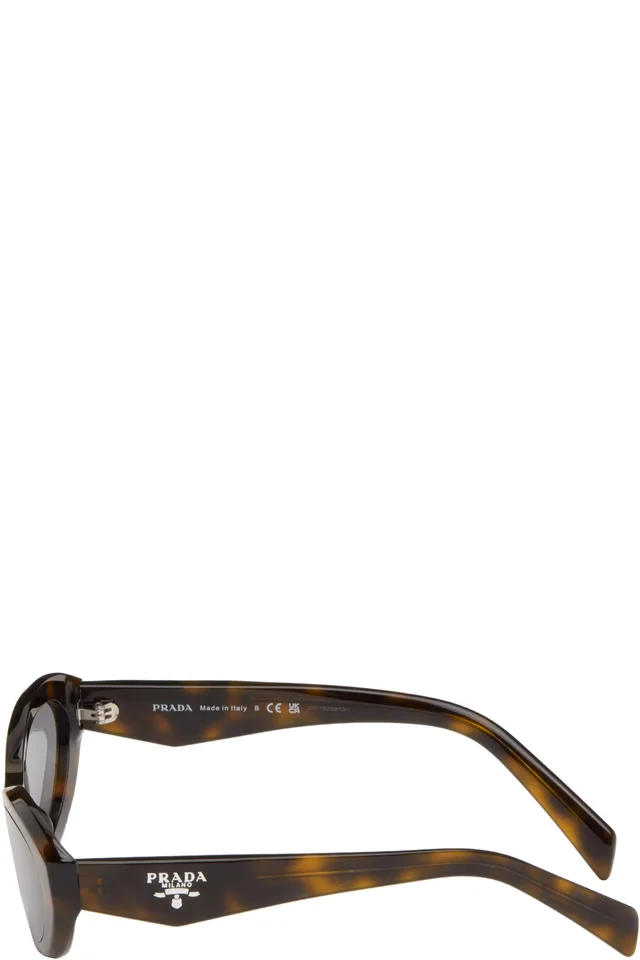 Prada Eyewear Brown 'Prada Symbole' Sunglasses, photo 3 of 3 from SSENSE