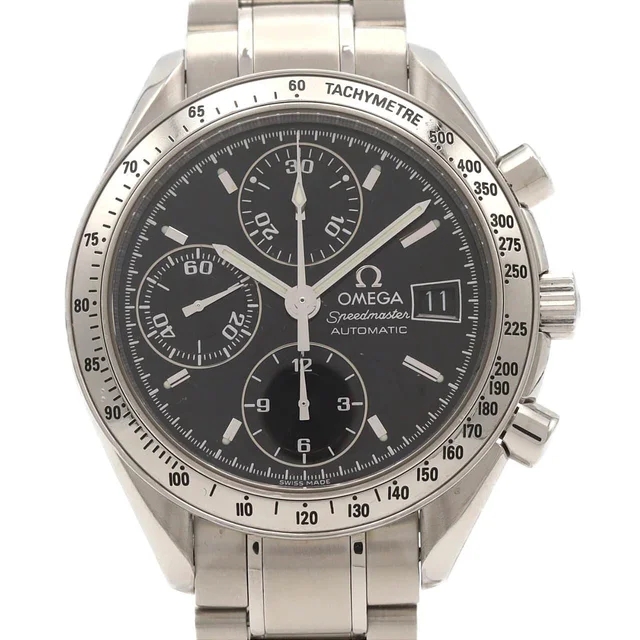 Omega Speedmaster Date 3513.50 SS Automatic in Dial color: black Case: stainless steel Bracelet: stainless steel from KOMEHYO