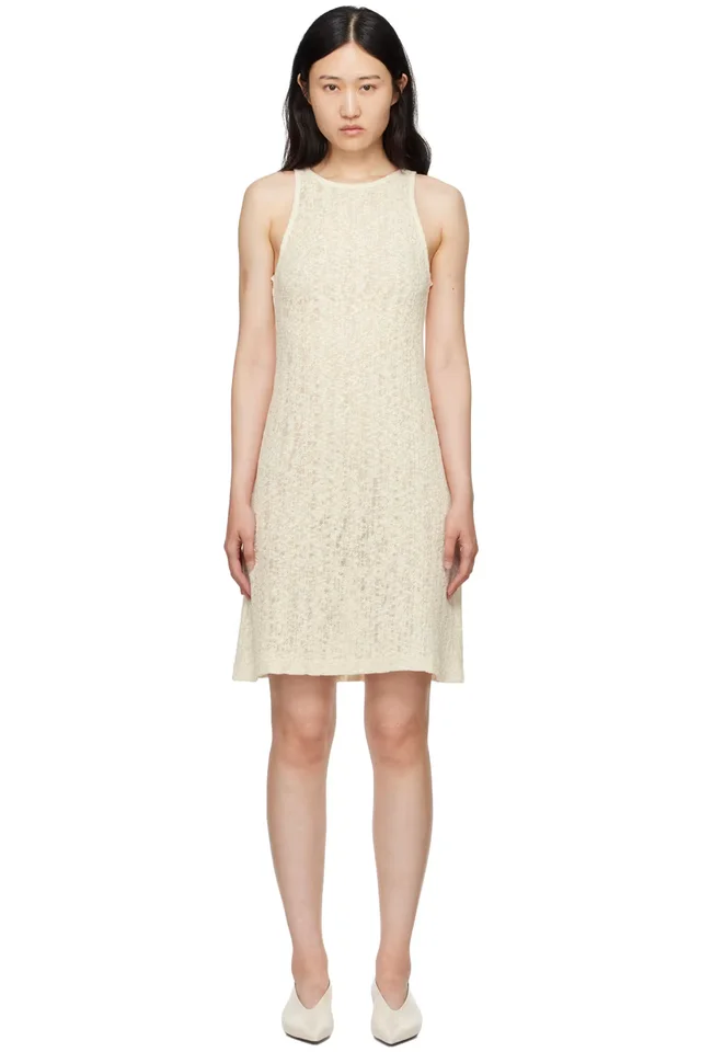 Off-White Whisper Midi Dress, image 1 of 1 from SSENSE