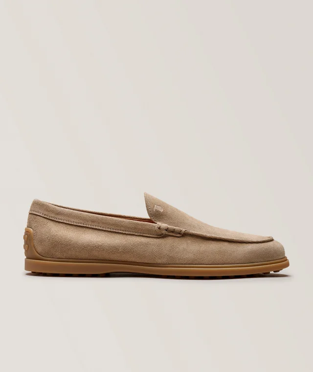 Classic Suede Loafers in Brown, image 1 of 1 from Harry Rosen