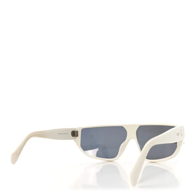 Celine Acetate Mirror Shield Sunglasses CL401951 White in White from FASHIONPHILE, photo 4 of 7
