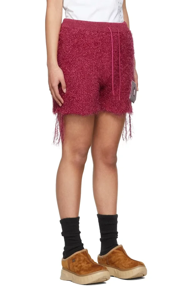 doublet Pink Metal Letter Shorts, photo 2 of 4 from SSENSE