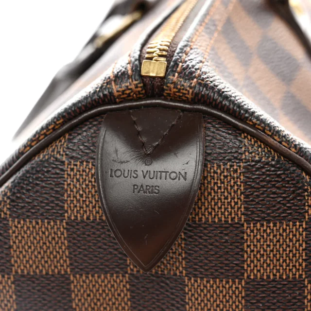 Louis Vuitton Damier Ebene Speedy 35 in Brown Coated canvas from FASHIONPHILE, photo 6 of 12