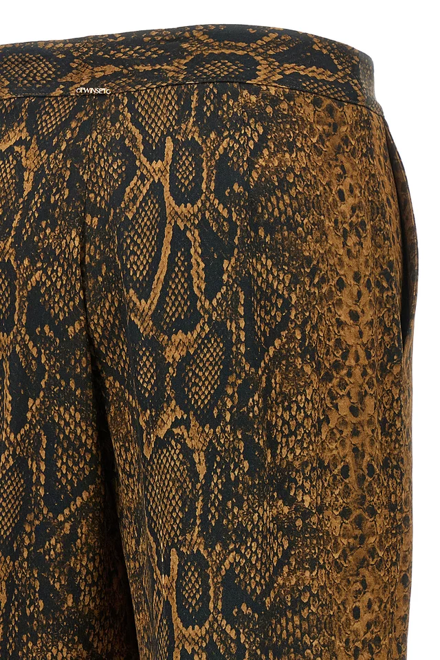 Twinset Wide-Leg Animal Print Pants, photo 4 of 4 from SENSER