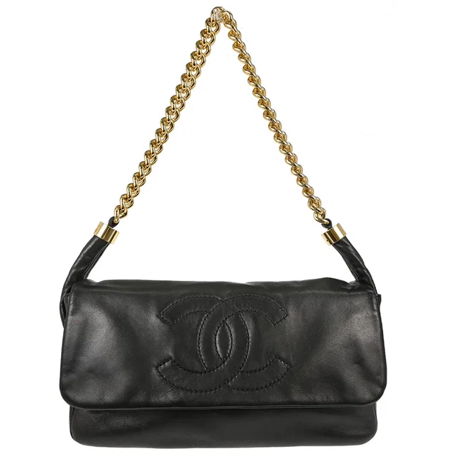 Chanel 2008-2009 Black Lambskin Rodeo Drive Shoulder Bag in Black Lambskin from AMORE Vintage Tokyo