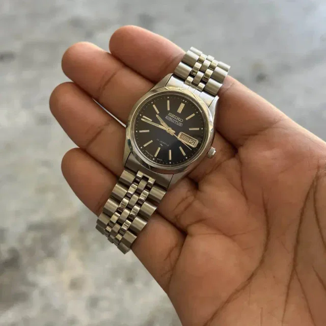 Seiko Vintage 5 Actus 21 Jewels Day Date Wrist Watch in multicolor from Grailed