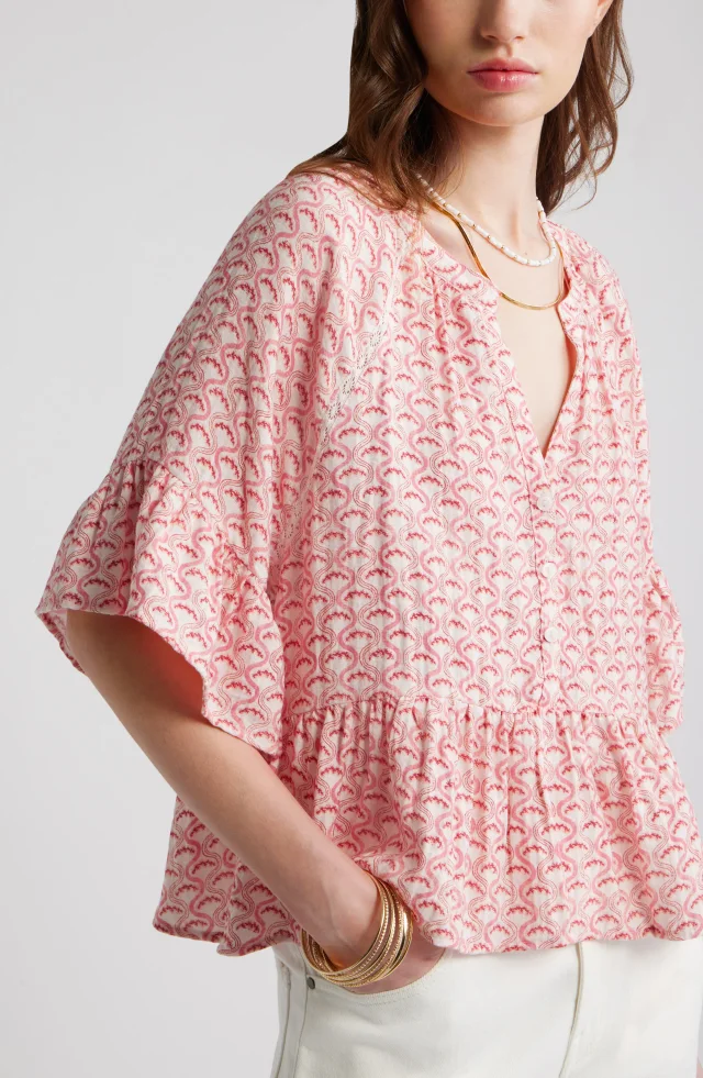 Treasure & Bond Ruffle Peplum Top, photo 5 of 7 from Nordstrom Rack