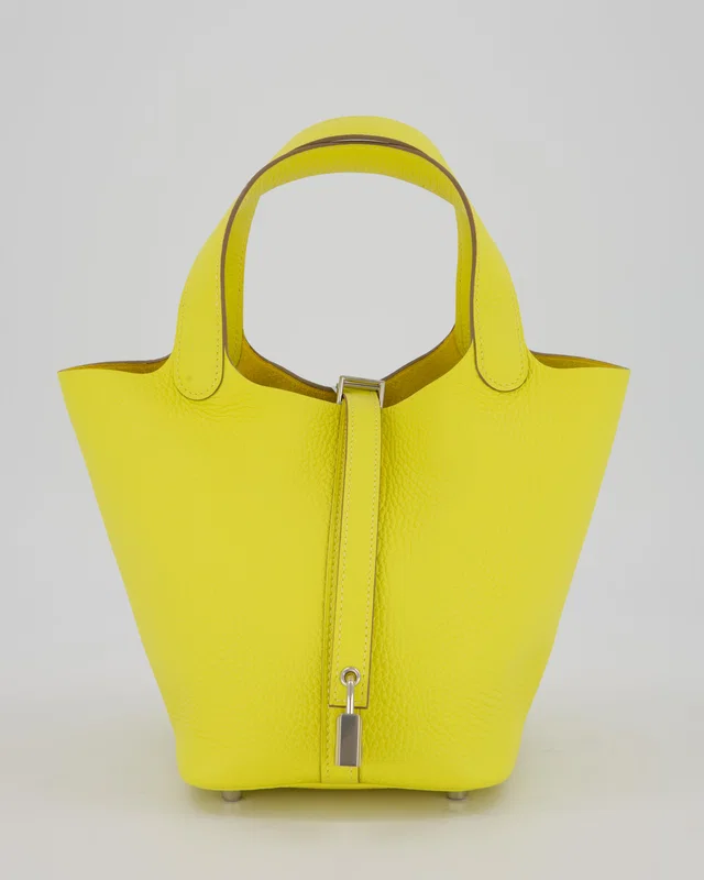 Hermès Picotin Lock Bag 18cm in Clemence leather from Sellier
