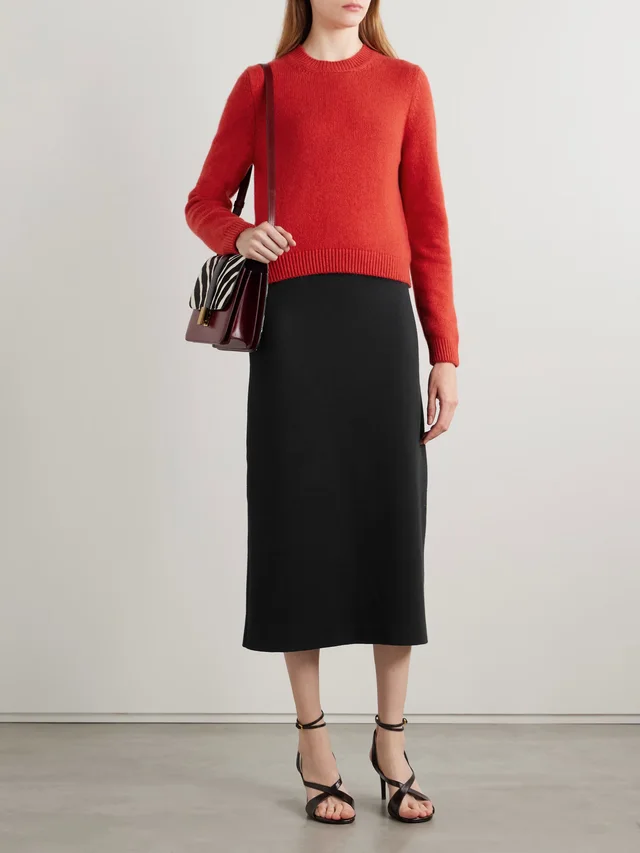 KHAITE Leta cashmere sweater in Red, photo 2 of 2 from NET-A-PORTER (Canada)