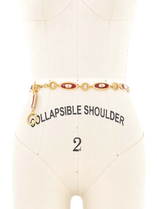Gucci Medallion Chain Belt from Arcade Vintage