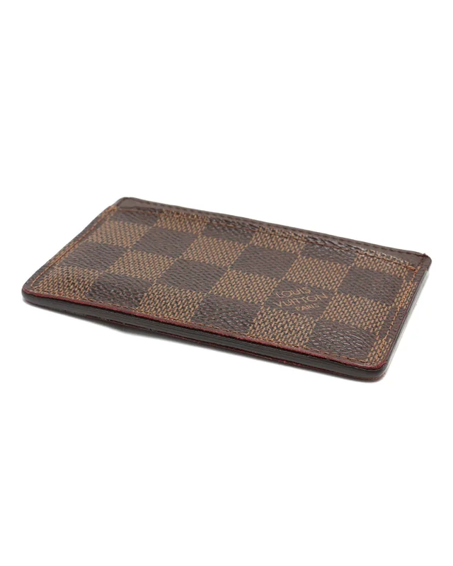 Louis Vuitton Damier Ebene Card Holder in Brown Coated canvas from A Retro Tale, photo 5 of 6