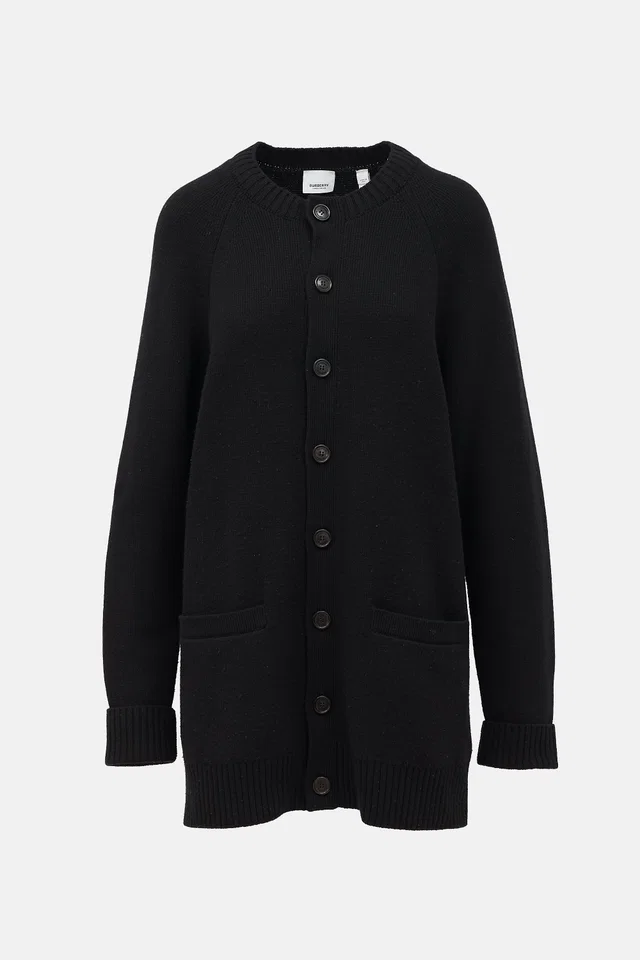 Burberry Cashmere Patch Pocket Cardigan in Cashmere from VSP Consignment