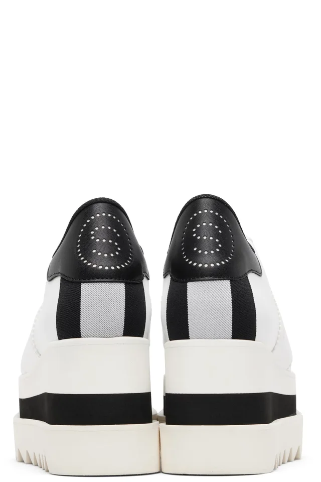 Stella McCartney White Sneak-Elyse Platform Sneakers, photo 2 of 5 from SSENSE