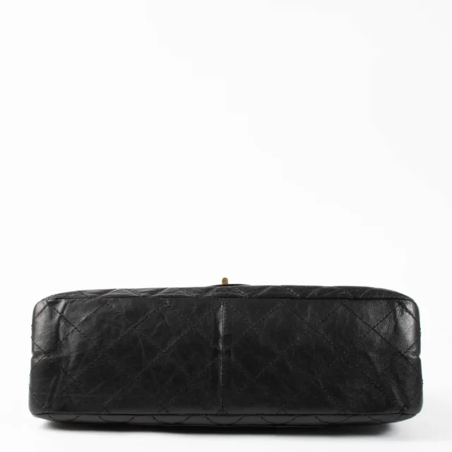 Chanel Aged Calfskin Large Reissue 2.55 Bag in Black Calfskin from Labellov, photo 5 of 9