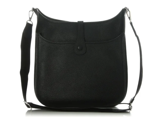 Hermès Clémence Evelyne III GM in Black Clemence leather from Ann's Fabulous Finds, photo 4 of 10