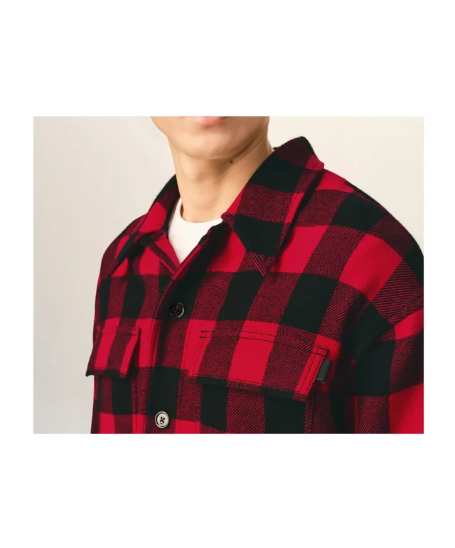 Ami Paris Red wide checkered wool overshirt, photo 6 of 6 from SENSER