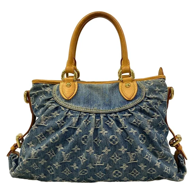 Louis Vuitton Handbag Monogram Denim Neo Cabby GM Blue in Blue Denim from The Reluxe