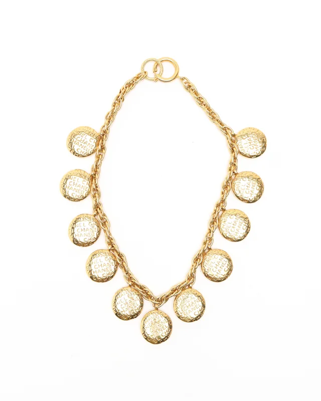 Chanel Vintage Mademoiselle Necklace in Silk from A Retro Tale, photo 3 of 4