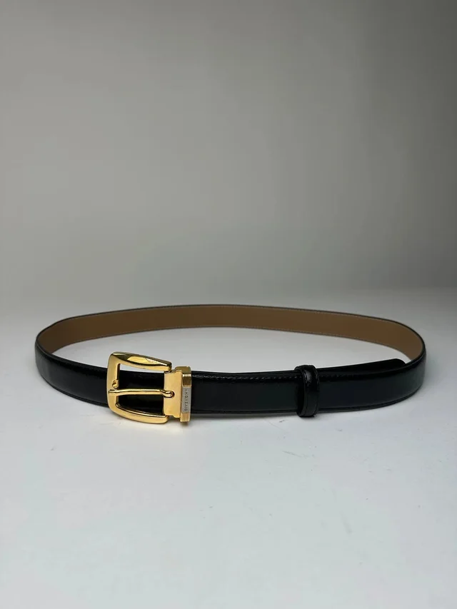 Givenchy Vintage Leather Belt Black 107.5 Cm in black Leather from Grailed