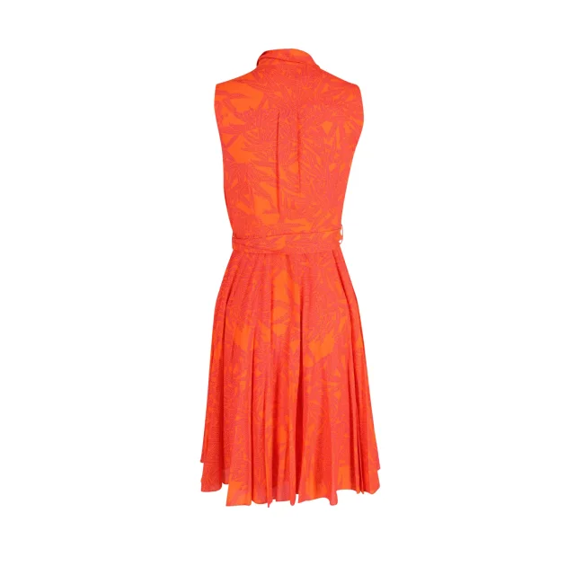 Diane von Furstenberg Harmony Lepic Dress in Orange Rayon in Orange, photo 3 of 3 from ShopSimon