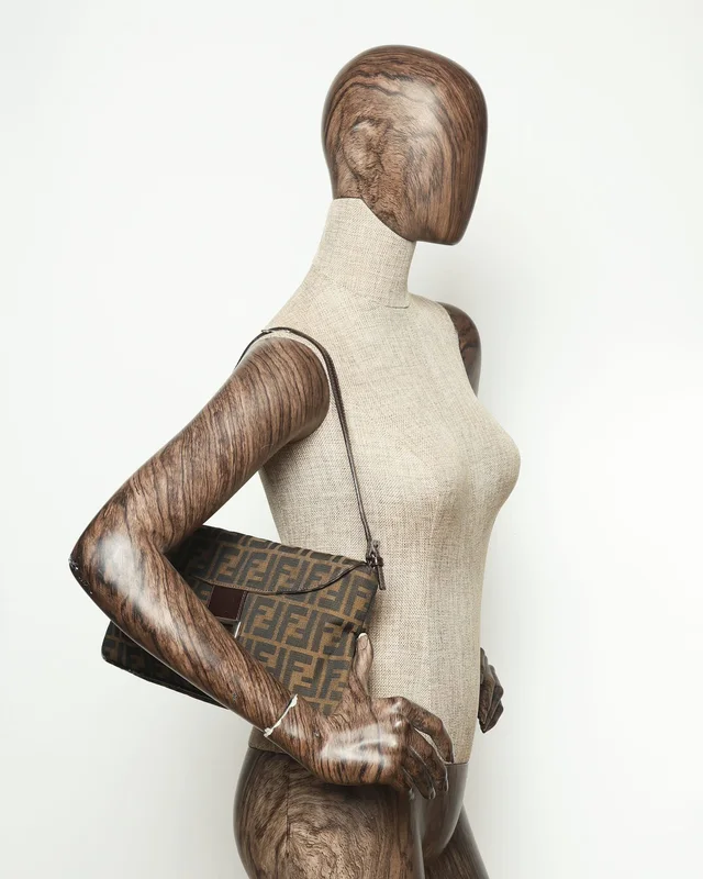 Fendi Zucca Shoulder Bag in Canvas from A Retro Tale, photo 9 of 9