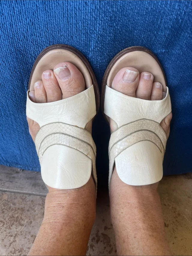 Chloé Snakeskin & Leather Sandal W/Elastic Entry Strap. Fits Size 40-41. Loved in Leather from Poshmark