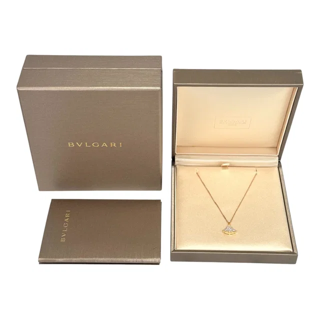 Bvlgari Diva’s Dream Diamond Necklace in 18K Rose Gold in Pink from Luxury Promise
