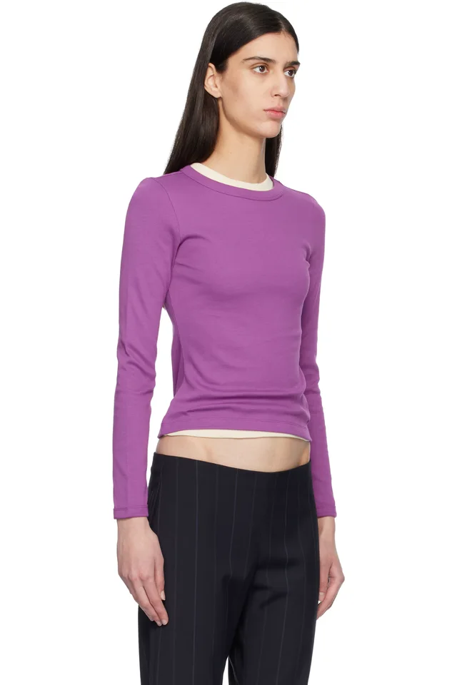 FLORE FLORE Purple Max T-shirt, photo 2 of 4 from SSENSE