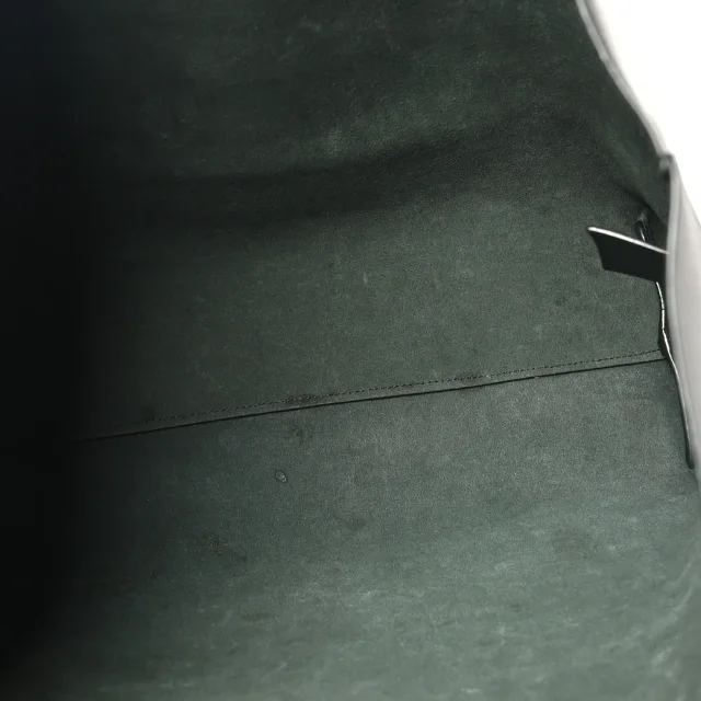 Saint Laurent Large Shopping Tote Dark Green in Green Calfskin from FASHIONPHILE, photo 6 of 11
