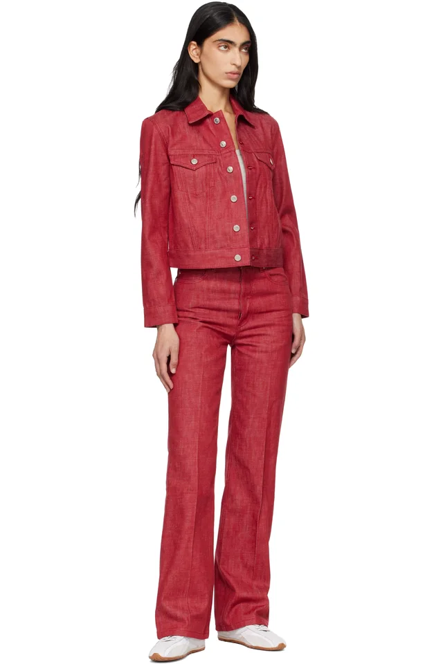 A.P.C. Red Dion Denim Jacket, photo 4 of 4 from SSENSE