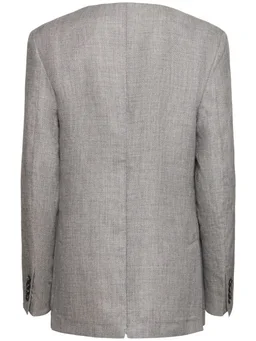 BETTTER Short Jacket with V-Neck in 56% Wool, 22% Cotton, 15% Alpaca, 7% Silk, photo 5 of 5 from LUISAVIAROMA