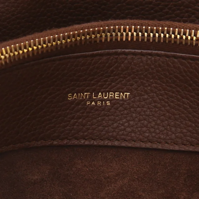 Saint Laurent handbag Brown leather day bag in Brown Leather from Collector Square, photo 4 of 6
