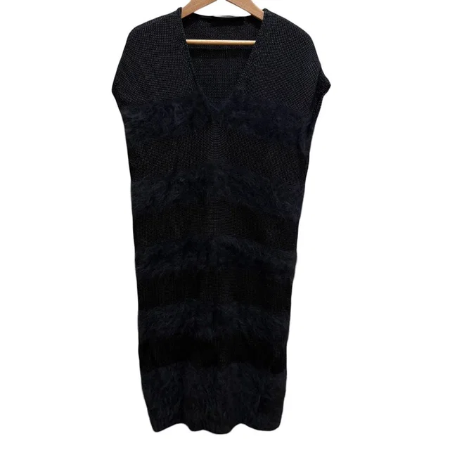 Balenciaga Angora Blend Sleeveless Knit Dress from LuxUness