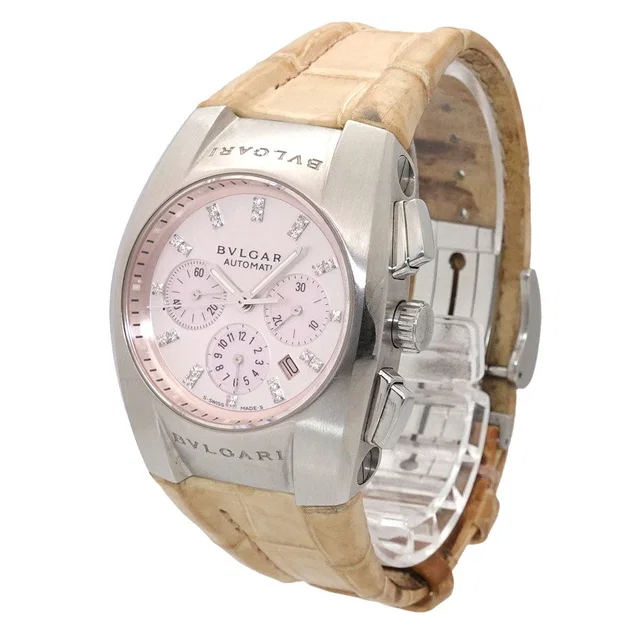 Bvlgari Ergon Chronograph EG35SCH Ladies' Watch in Pink Crocodile from Luxury Promise