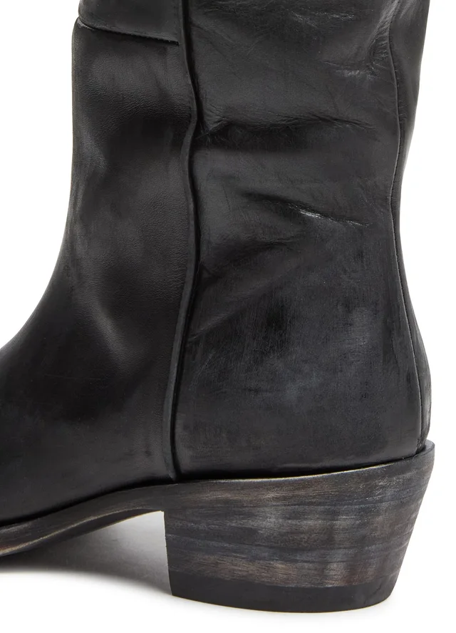 KHAITE Clive boots in Black 100% calf leather, photo 6 of 8 from 24S (Canada)