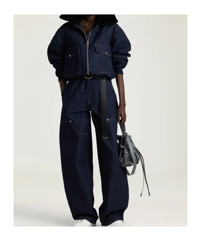 Givenchy Shearling Collar Zip-Up Denim Jacket, photo 6 of 9 from SENSER