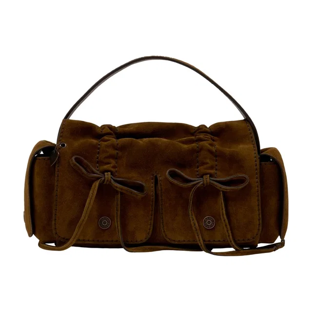 Acne Studios Multipocket Calfskin Shoulder Bag — Brown in Brown Calfskin from HEWI