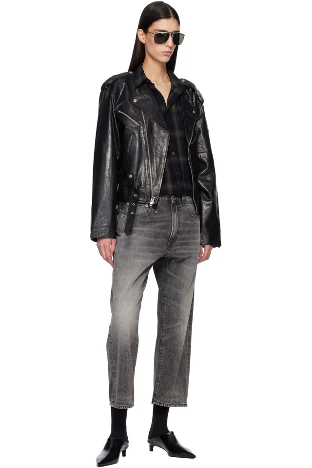R13 Gray X-Boyfriend Jeans, photo 4 of 4 from SSENSE