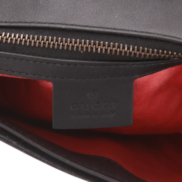 Gucci GG Marmont shoulder bag in Black Velvet from Collector Square, photo 3 of 4