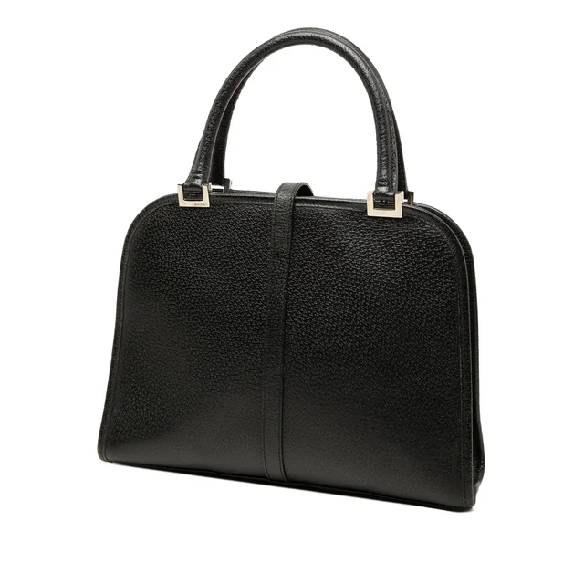 Black Gucci Grained Calfskin Jackie Handbag in Black Caviar leather from Designer Revival, photo 2 of 2