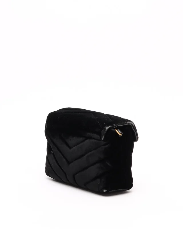 Saint Laurent Loulou Toy Shoulder Bag in Velvet from A Retro Tale, photo 3 of 10